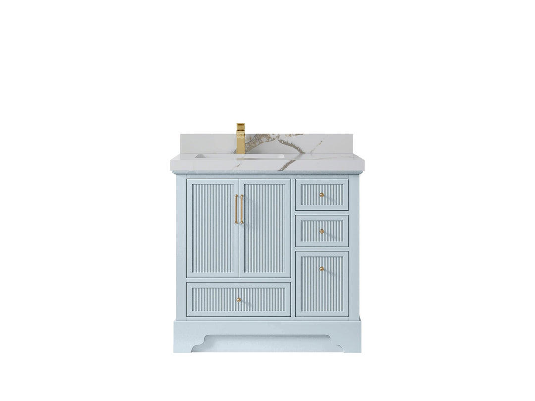 Alys 36 in. W x 22 in. D Left Offset Sink Bathroom Vanity - Willow Bath and Vanity