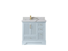 Alys 36 in. W x 22 in. D Left Offset Sink Bathroom Vanity - photo 8