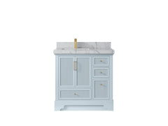 Alys 36 in. W x 22 in. D Left Offset Sink Bathroom Vanity - photo 42