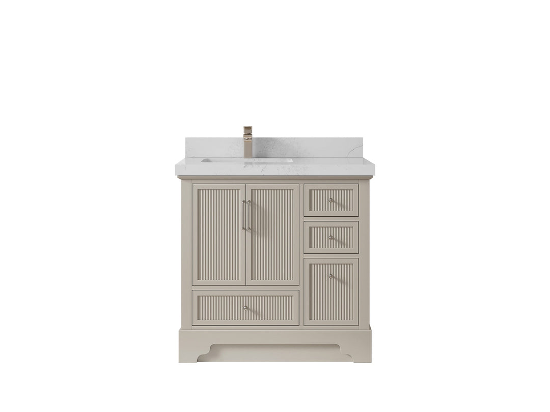 Alys 36 in. W x 22 in. D Left Offset Sink Bathroom Vanity - Willow Bath and Vanity