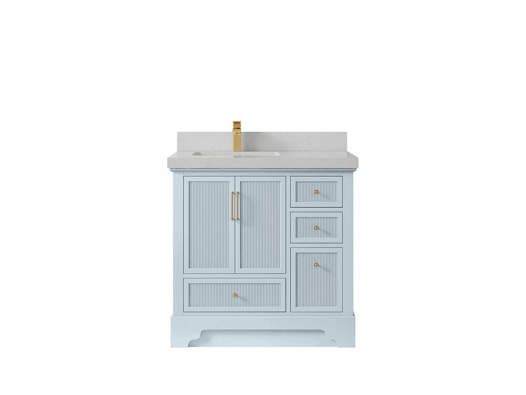 Alys 36 in. W x 22 in. D Left Offset Sink Bathroom Vanity - Willow Bath and Vanity