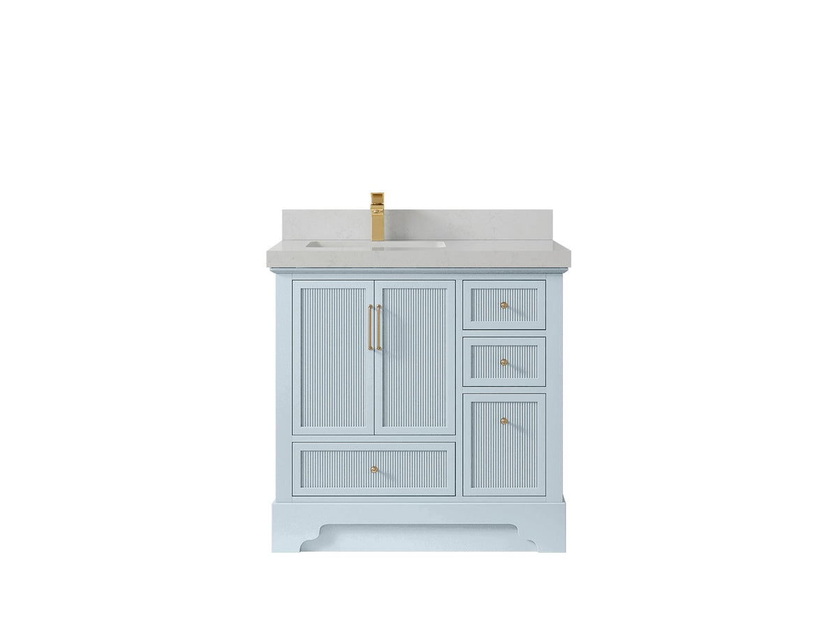 Alys 36 in. W x 22 in. D Left Offset Sink Bathroom Vanity - Willow Bath and Vanity