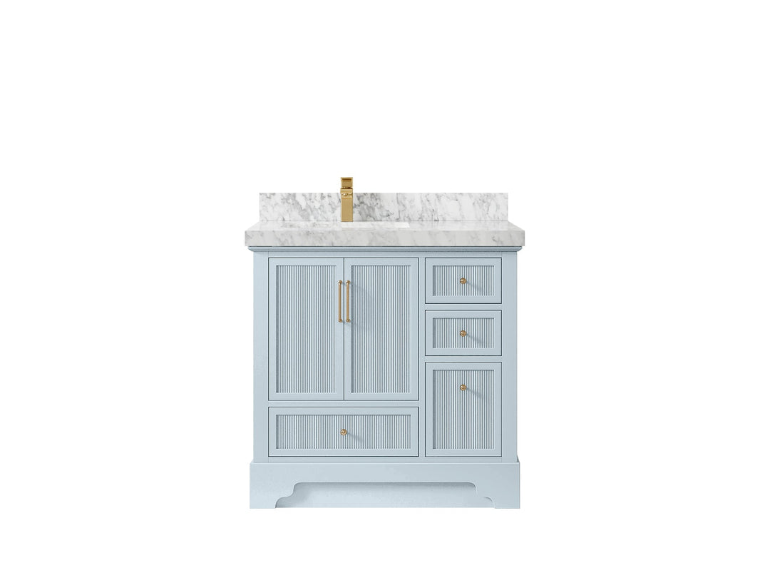 Alys 36 in. W x 22 in. D Left Offset Sink Bathroom Vanity - Willow Bath and Vanity