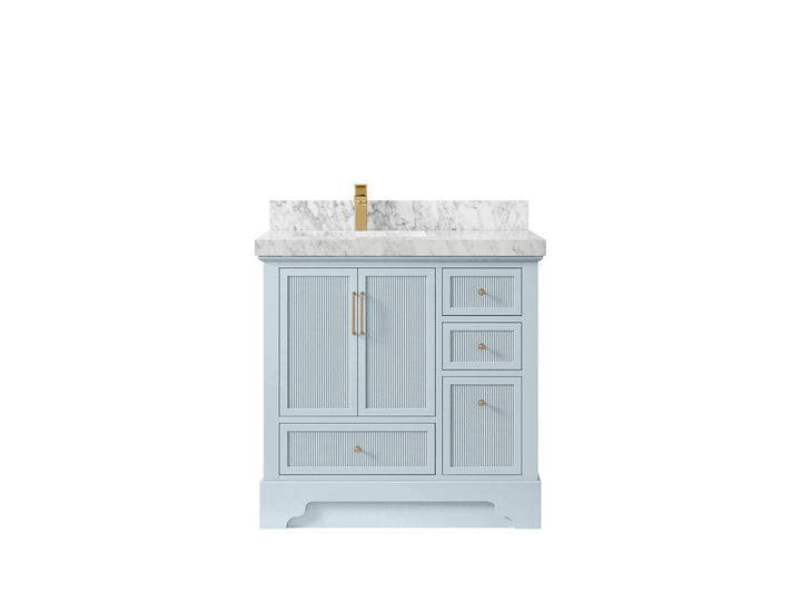 Alys 36 in. W x 22 in. D Left Offset Sink Bathroom Vanity - photo 18