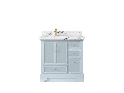 Alys 36 in. W x 22 in. D Left Offset Sink Bathroom Vanity - Willow Bath and Vanity