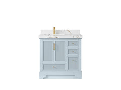 Alys 36 in. W x 22 in. D Left Offset Sink Bathroom Vanity - photo 36