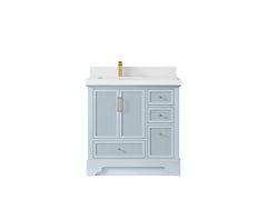 Alys 36 in. W x 22 in. D Left Offset Sink Bathroom Vanity - photo 44