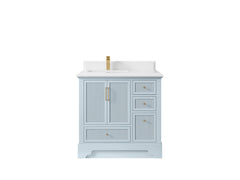 Alys 36 in. W x 22 in. D Left Offset Sink Bathroom Vanity - photo 28