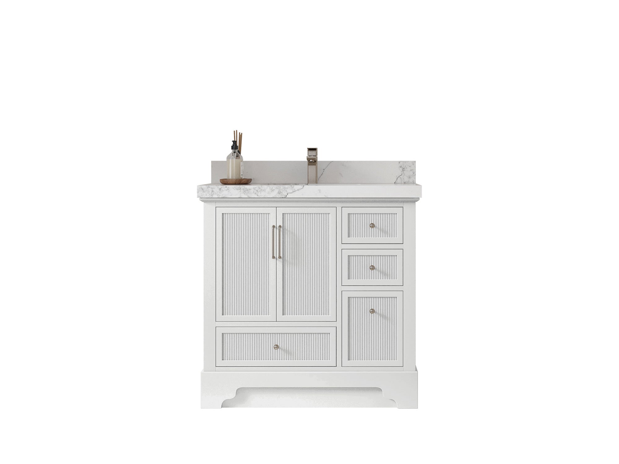 Alys 36 in. W x 22 in. D Left Offset Sink Bathroom Vanity - Willow Bath and Vanity