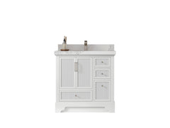 Alys 36 in. W x 22 in. D Left Offset Sink Bathroom Vanity - photo 1