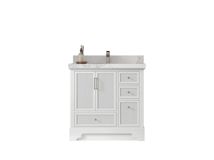 Alys 36 in. W x 22 in. D Left Offset Sink Bathroom Vanity - photo 1