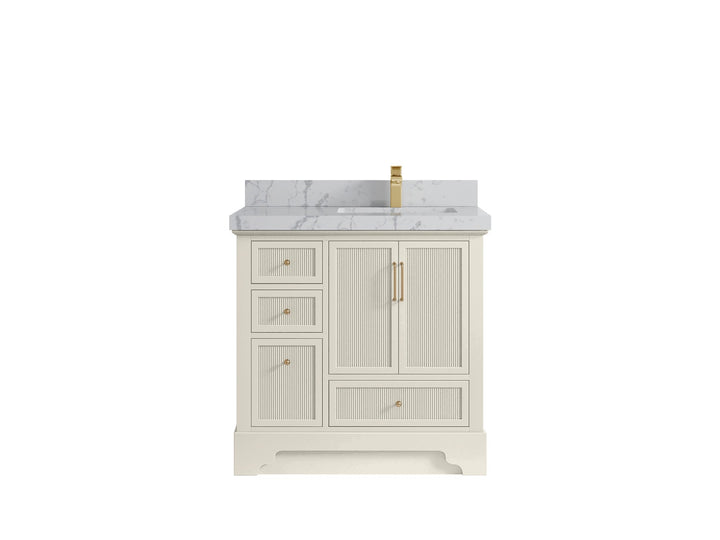 Alys 36 in. W x 22 in. D Right Offset Sink Bathroom Vanity - photo 40