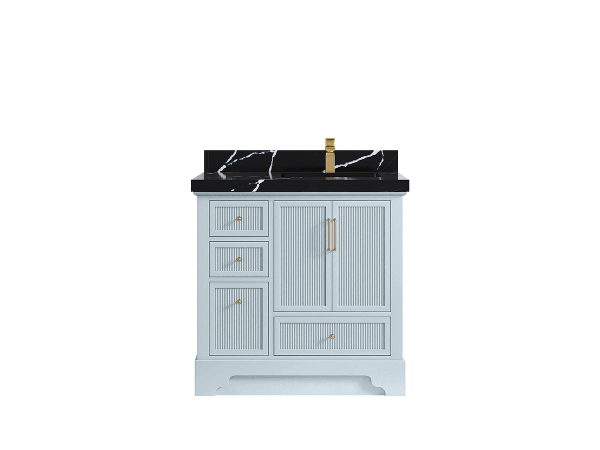 Alys 36 in. W x 22 in. D Right Offset Sink Bathroom Vanity - Willow Bath and Vanity