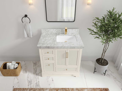 Alys 36 in. W x 22 in. D Right Offset Sink Bathroom Vanity - Willow Bath and Vanity