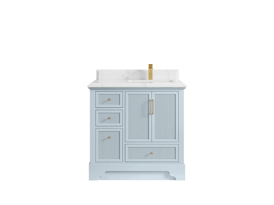 Alys 36 in. W x 22 in. D Right Offset Sink Bathroom Vanity - Willow Bath and Vanity