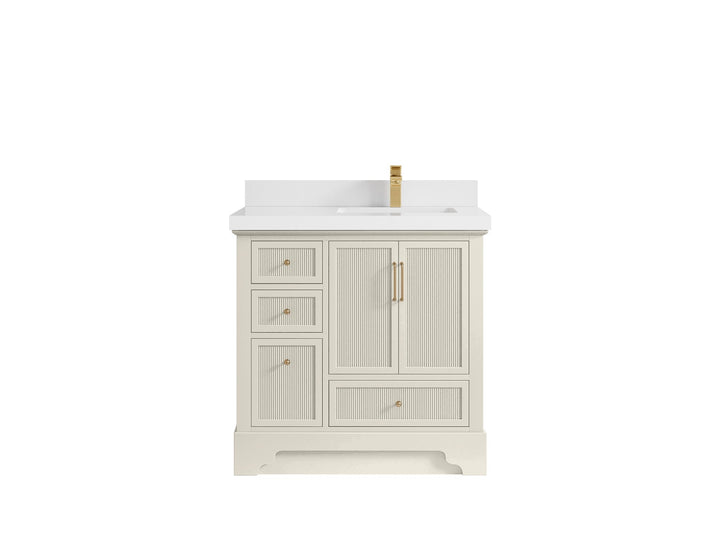 Alys 36 in. W x 22 in. D Right Offset Sink Bathroom Vanity - photo 44