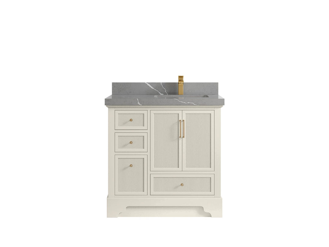 Alys 36 in. W x 22 in. D Right Offset Sink Bathroom Vanity - Willow Bath and Vanity