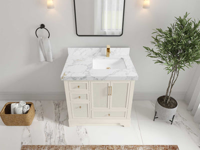 Alys 36 in. W x 22 in. D Right Offset Sink Bathroom Vanity - Willow Bath and Vanity