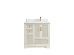 Alys 36 in. W x 22 in. D Right Offset Sink Bathroom Vanity - photo 26