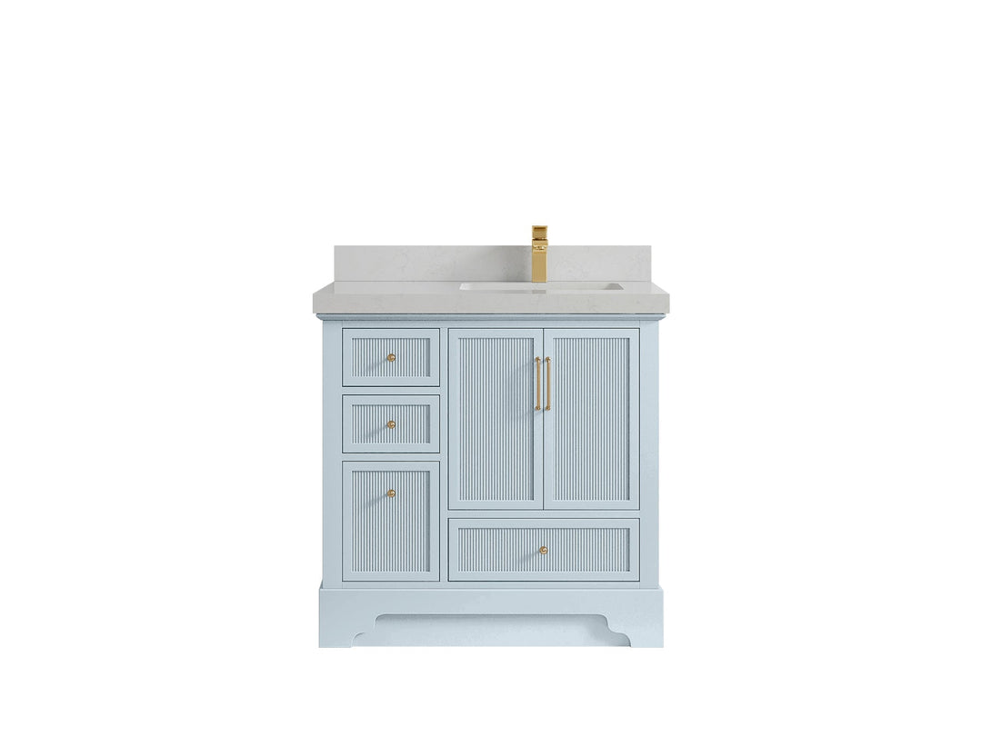 Alys 36 in. W x 22 in. D Right Offset Sink Bathroom Vanity - Willow Bath and Vanity