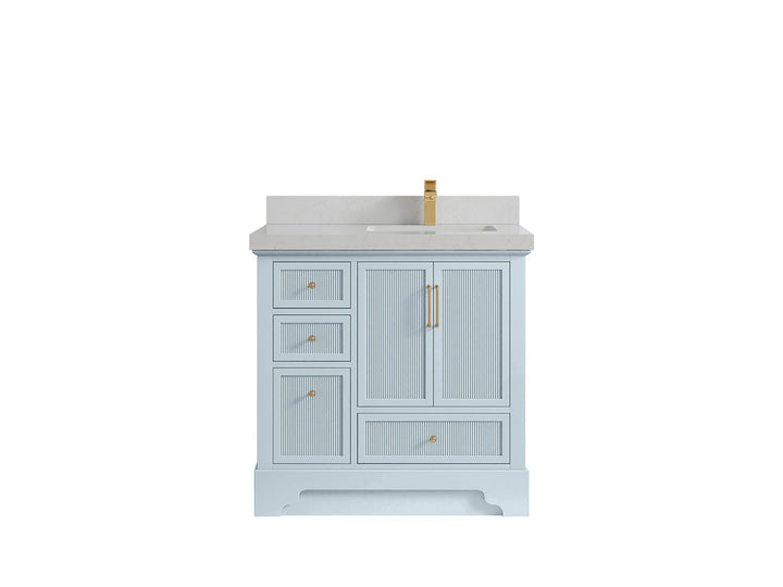 Alys 36 in. W x 22 in. D Right Offset Sink Bathroom Vanity - photo 10