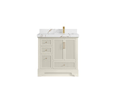 Alys 36 in. W x 22 in. D Right Offset Sink Bathroom Vanity - photo 38