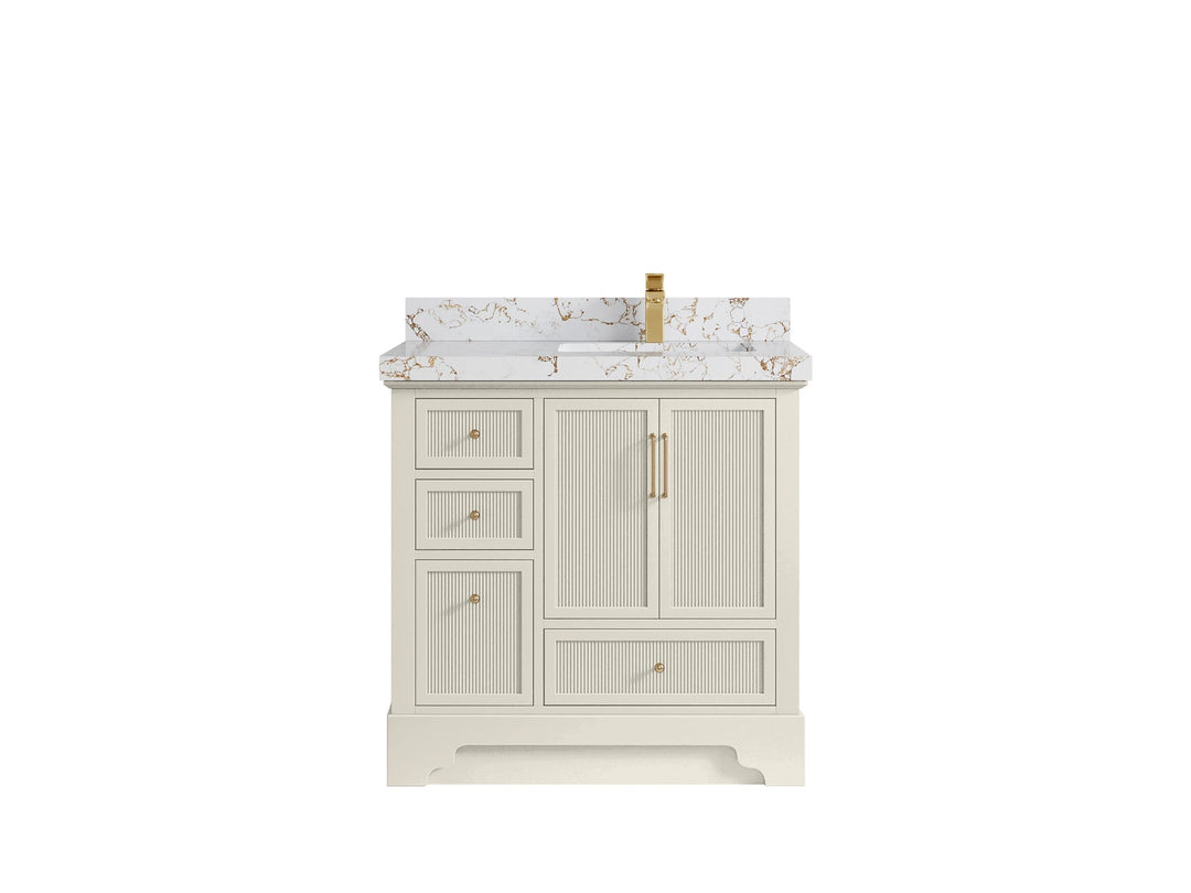 Alys 36 in. W x 22 in. D Right Offset Sink Bathroom Vanity - Willow Bath and Vanity