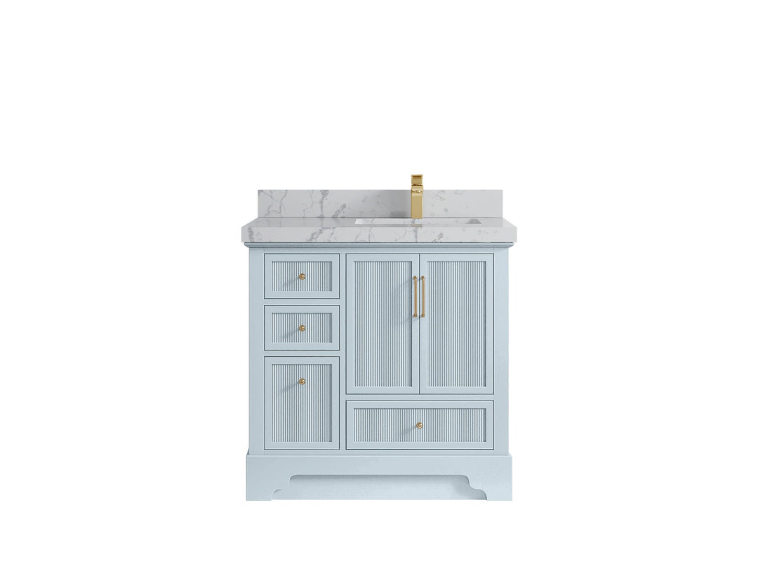 Alys 36 in. W x 22 in. D Right Offset Sink Bathroom Vanity - Willow Bath and Vanity