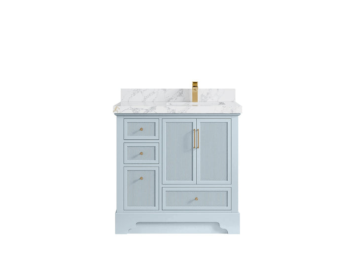 Alys 36 in. W x 22 in. D Right Offset Sink Bathroom Vanity - photo 20