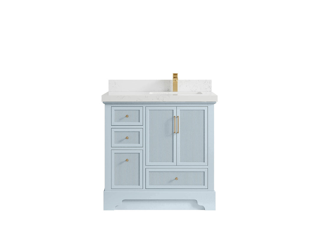 Alys 36 in. W x 22 in. D Right Offset Sink Bathroom Vanity - Willow Bath and Vanity