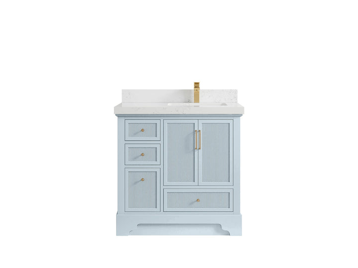 Alys 36 in. W x 22 in. D Right Offset Sink Bathroom Vanity - photo 30