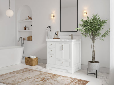 Alys 36 in. W x 22 in. D Right Offset Sink Bathroom Vanity - Willow Bath and Vanity