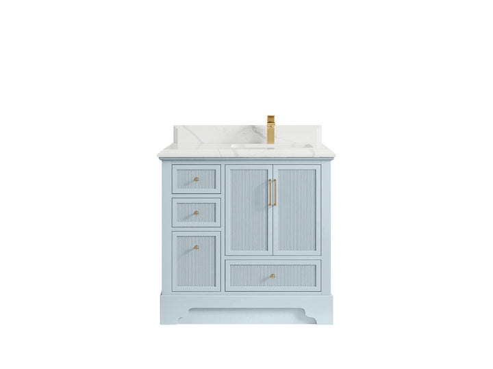 Alys 36 in. W x 22 in. D Right Offset Sink Bathroom Vanity - photo 24