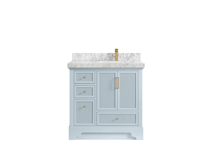Alys 36 in. W x 22 in. D Right Offset Sink Bathroom Vanity - photo 8