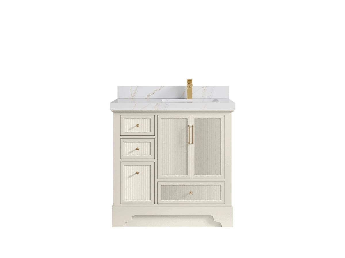Alys 36 in. W x 22 in. D Right Offset Sink Bathroom Vanity - Willow Bath and Vanity