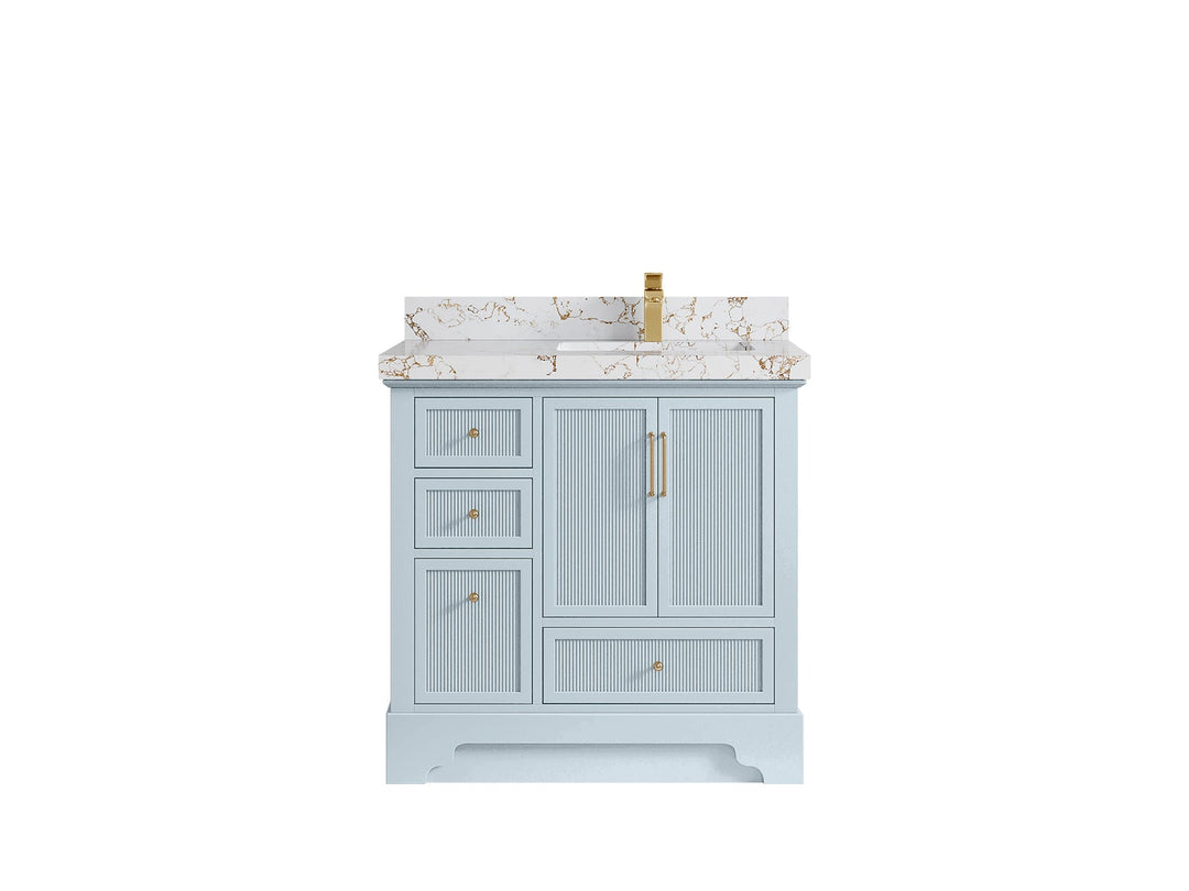 Alys 36 in. W x 22 in. D Right Offset Sink Bathroom Vanity - Willow Bath and Vanity