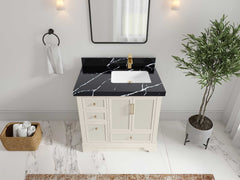 Alys 36 in. W x 22 in. D Right Offset Sink Bathroom Vanity - photo 33