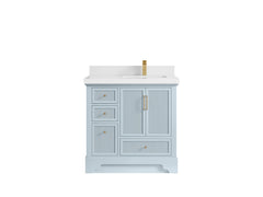 Alys 36 in. W x 22 in. D Right Offset Sink Bathroom Vanity - photo 44