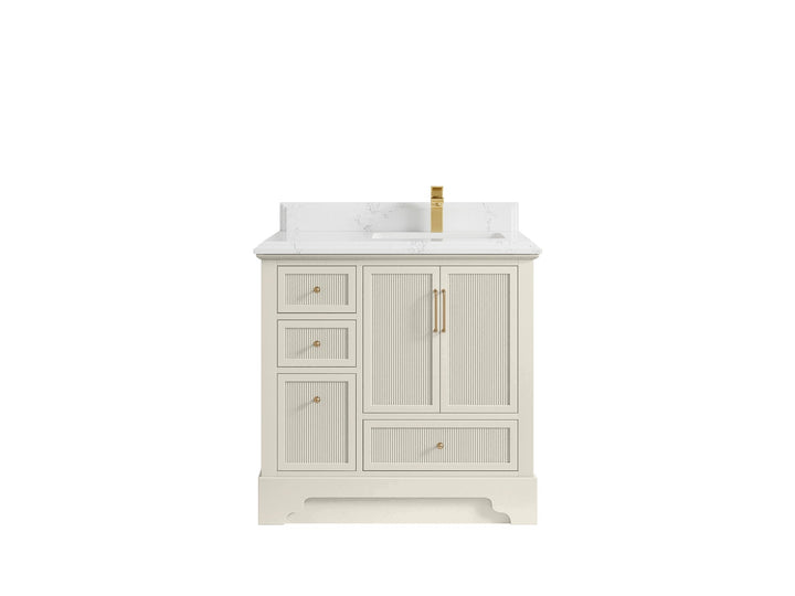 Alys 36 in. W x 22 in. D Right Offset Sink Bathroom Vanity - photo 24