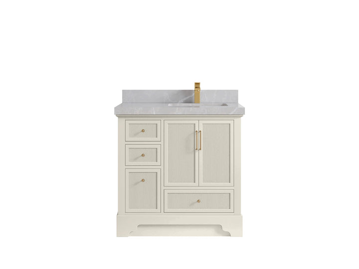 Alys 36 in. W x 22 in. D Right Offset Sink Bathroom Vanity - photo 30