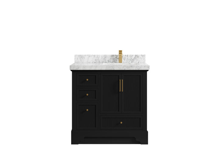Alys 36 in. W x 22 in. D Right Offset Sink Bathroom Vanity - photo 13