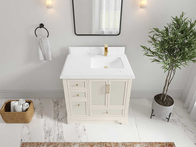 Alys 36 in. W x 22 in. D Right Offset Sink Bathroom Vanity - Willow Bath and Vanity