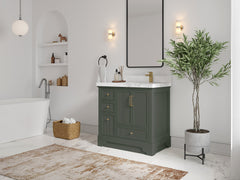 Alys 36 in. W x 22 in. D Right Offset Sink Bathroom Vanity - photo 2
