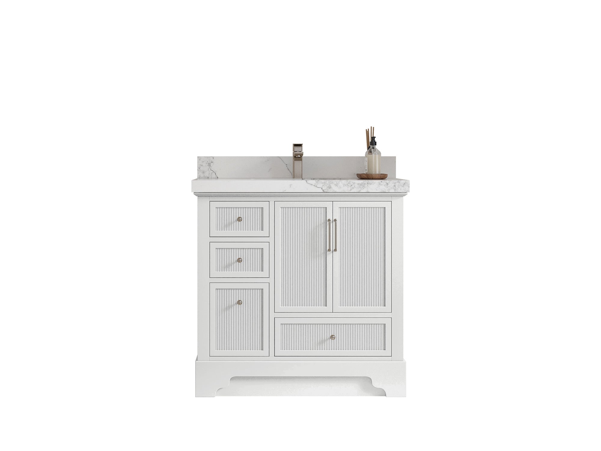 Alys 36 in. W x 22 in. D Right Offset Sink Bathroom Vanity - Willow Bath and Vanity