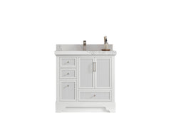 Alys 36 in. W x 22 in. D Right Offset Sink Bathroom Vanity - photo 1