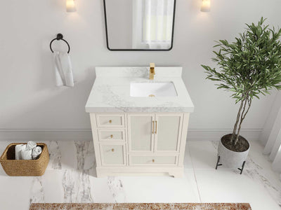Alys 36 in. W x 22 in. D Right Offset Sink Bathroom Vanity - Willow Bath and Vanity