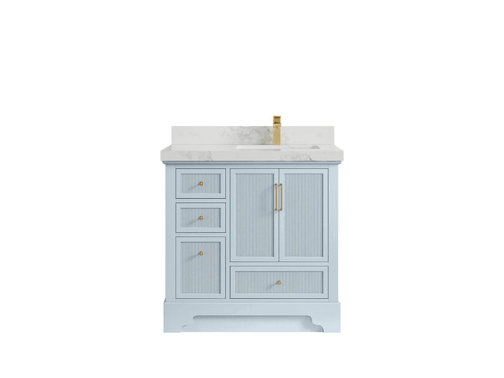 Alys 36 in. W x 22 in. D Right Offset Sink Bathroom Vanity - photo 18