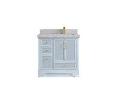 Alys 36 in. W x 22 in. D Right Offset Sink Bathroom Vanity - photo 32