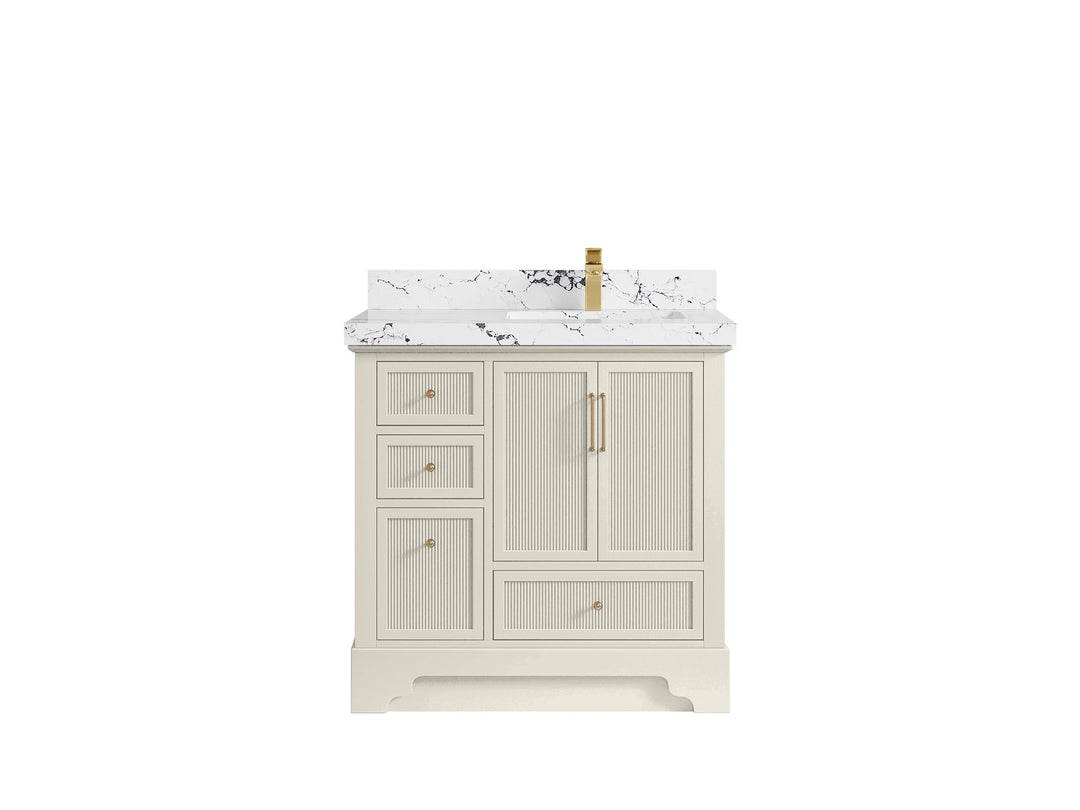 Alys 36 in. W x 22 in. D Right Offset Sink Bathroom Vanity - Willow Bath and Vanity