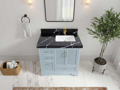 Alys 36 in. W x 22 in. D Right Offset Sink Bathroom Vanity - photo 11